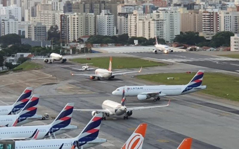 O aeroporto de Congonhas (foto) já recuperou 120% do movimento perdido na pandemia de covid-19 - Infraero/Divulgação