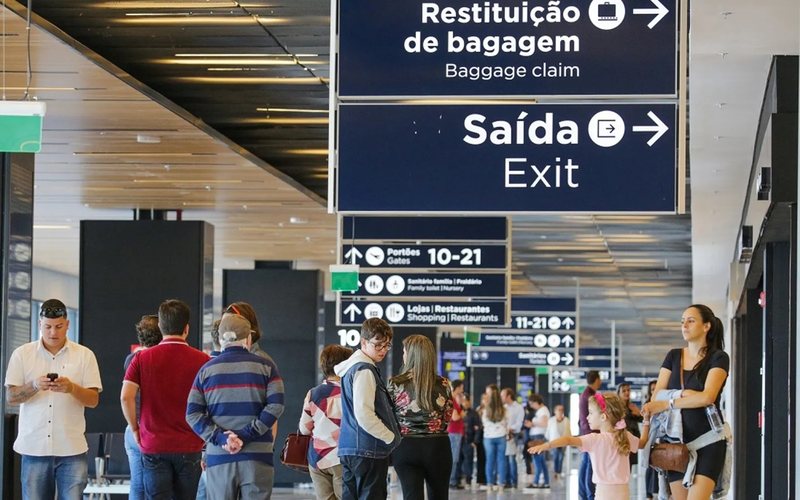 Saguão do aeroporto internacional de Florianópolis - Floripa Airport/Divulgação