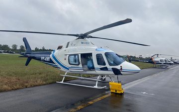 O helicóptero AW119 (foto) está entre as aeronaves deslocadas na na operação Taquari 2 - Omni Táxi Aéreo