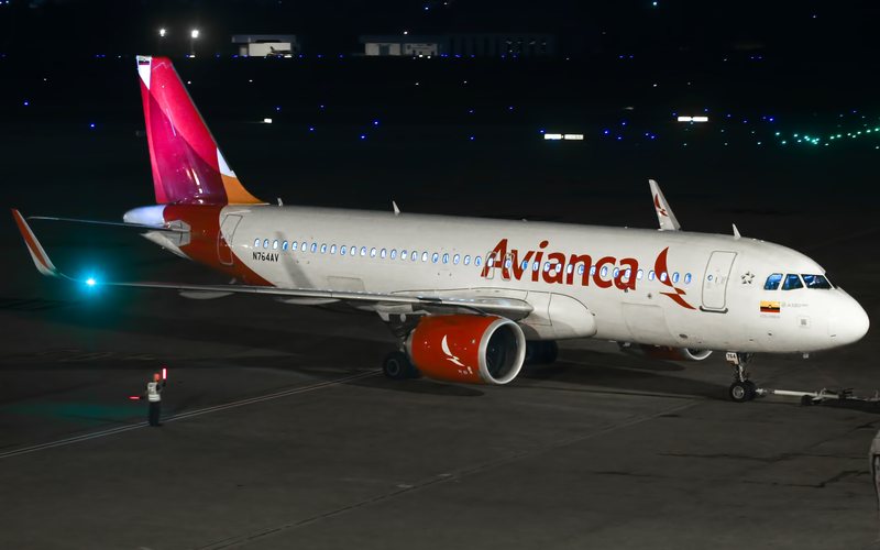 A320neo da Avianca no aeroporto de Guarulhos, em São Paulo - Guilherme Amancio