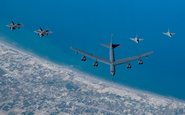 Missão proporcionou o intercâmbio em voo entre caças de diferentes países aliados - USAF