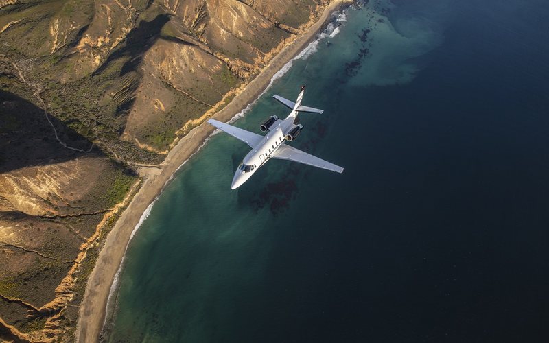 A TAM Aviação Executiva representa a Textron Aviation no Brasil com o Cessna Citation (foto) e o Beechcraft King Air - Divulgação
