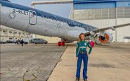 E190-E2 é produzido pela Embraer e pode transportar até 114 passageiros - Via Instagram/@leilapereira