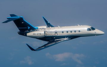 Praetor 500 liderou o segmento médio da Embraer ao longo de 2021 - Divulgação