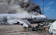 Airbus A330 foi destruído por incêndio