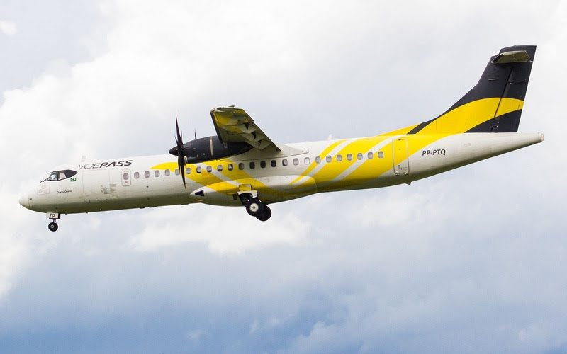 ATR 72 da Voepass será utilizado na rota diária - Guilherme Doto/Divulgação