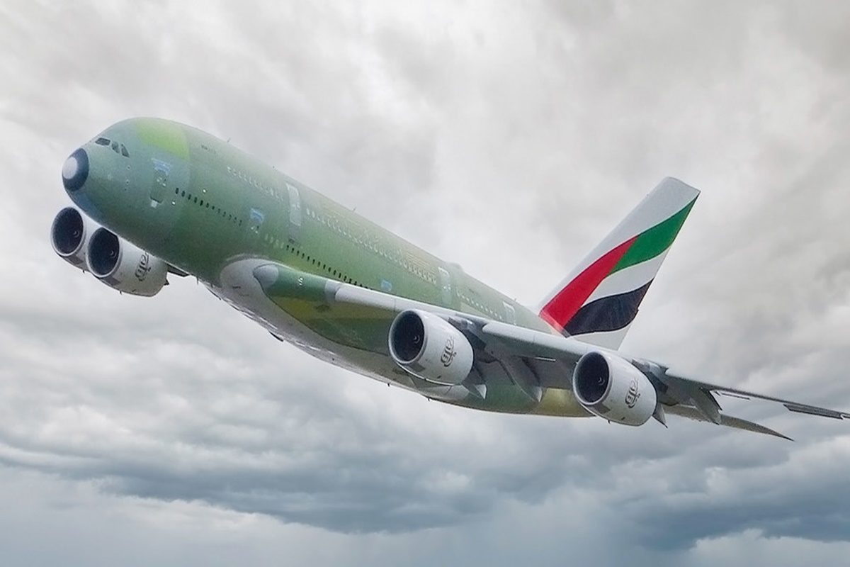 Último Airbus A380 da Emirates