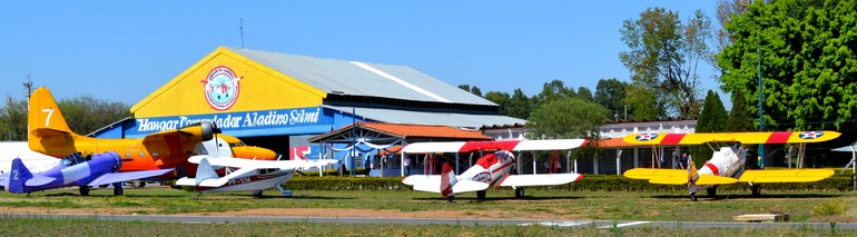 aeronaves antigas centro histórico Aeroclube de Campinas