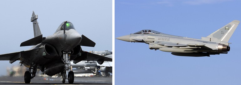 Rafale e Typhoon disputam maior número de horas de voo