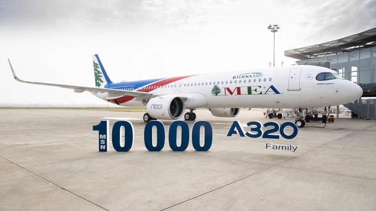 Airbus A320 número 10000