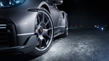 Detalhe do Porsche 911 Turno S da série Duet