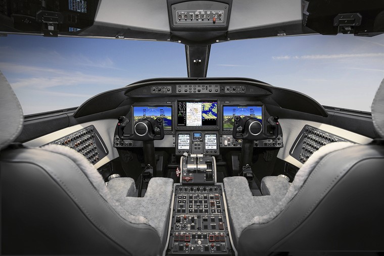Cockpit do Learjet 75