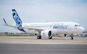 Imagem Airbus planeja abastecer com hidrogênio aviões da família A320neo