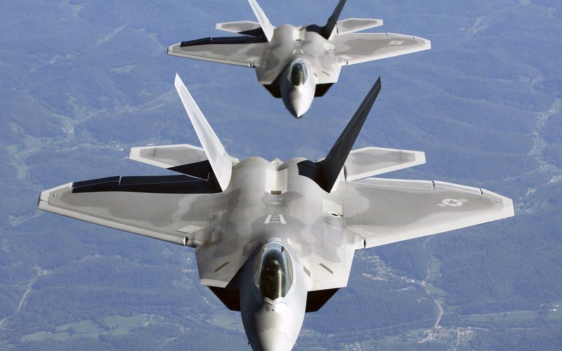 Caças F-22 Raptor sediados no estado havaiano representam um valor estratégico dos EUA no pacífico - Divulgação