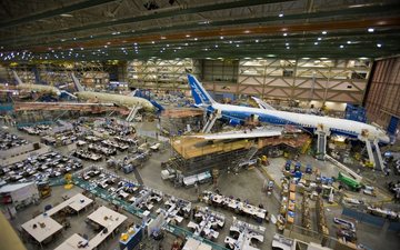 Boeing pretende aumentar taxa de produção do 787 de cinco para dez unidades por mês - Divulgação