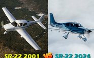 Cirrus SR22: o contraste tecnológico do G1 2001 e do G7 2024