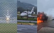 Vídeo mostra novos detalhes de acidente com avião no litoral de São Paulo