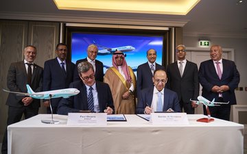 O acordo foi assinado durante o Farnborough International Airshow 2024, no Reino Unido - Airbus