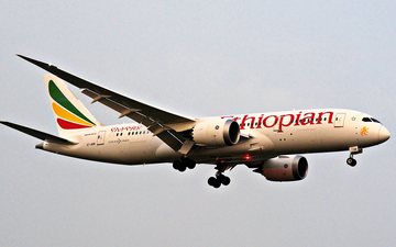 A Ethiopian Airlines é hoje uma das onze companhias aéreas que voam para o Brasil com o widebody da Boeing - Divulgação
