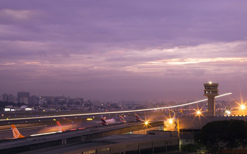Aeroporto de Congonhas, em São Paulo, um dos mais movimentados do país - DECEA