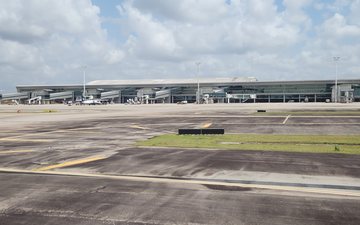 Pátio do aeroporto que atende a cidade de Natal, no Rio Grande do Norte - Divulgação