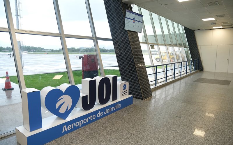 Boa parte da estrutura do aeroporto catarinense foi ampliada - CCR Aeroportos/Lucas Correia