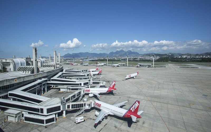 O aeroporto internacional do Rio terá o maior percentual de aumento - Divulgação