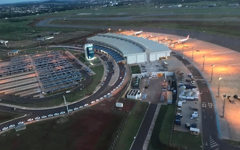 O aeroporto de Goiânia é um dos três terminais que já estão sob o controle da CCR Aeroportos - Ministério da Infraestrutura/Divulgação