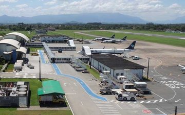 O aeroporto de Joinville, em Santa Catarina, ganhará voos para Guarulhos e Porto Seguro - Divulgação