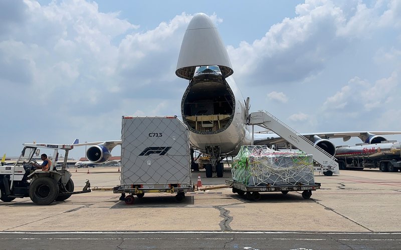 Oito aviões transportarão 600 toneladas de cargas da F1 - Divulgação