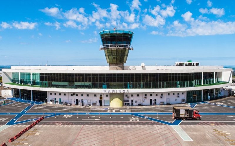 Aeroporto de Maringá, no norte paranaense, terá voos sazonais para os estados de Mato Grosso e Bahia - Divulgação