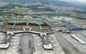 Aeroporto de Guarulhos é a principal porta de entrada do país - Luis Neves