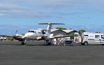 Imagem King Air 260 será utilizado como ambulância aérea