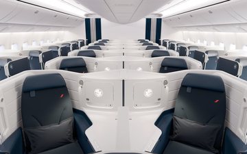 Nova cabine Business da Air France será instalada em 12 Boeing 777-300ER - Divulgação