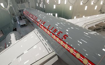 Imagem Air Canada revela seu novo Airbus A220 com pintura retrô