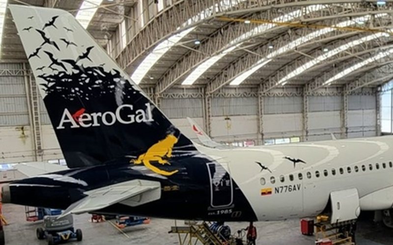 Um Airbus A320 foi escolhido para relembrar a história da AeroGal - Avianca/Divulgação