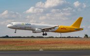 Primeiro Airbus A321 convertido para cargueiro da Levu e DHL pousou no aeroporto de Viracopos nesta semana - Guilherme Ramos / Divulgação DHL