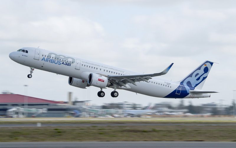 A321neo decolando de Toulouse, na França - Airbus