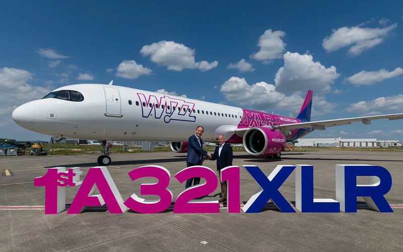 Configurado com 239 assentos e cabine Airspace, novo da Wizz Air A321XLR oferece maior alcance e eficiência de combustível