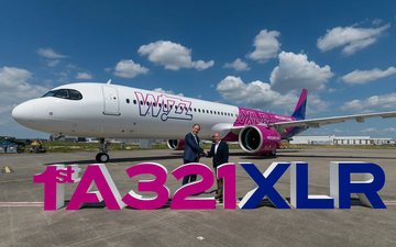 Configurado com 239 assentos e cabine Airspace, novo da Wizz Air A321XLR oferece maior alcance e eficiência de combustível