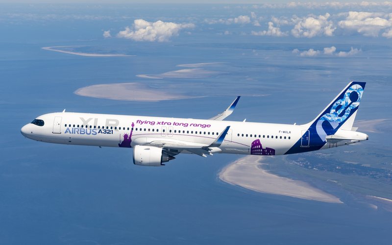 A321XLR terá alcance de 7.400 milhas náuticas - Divulgação