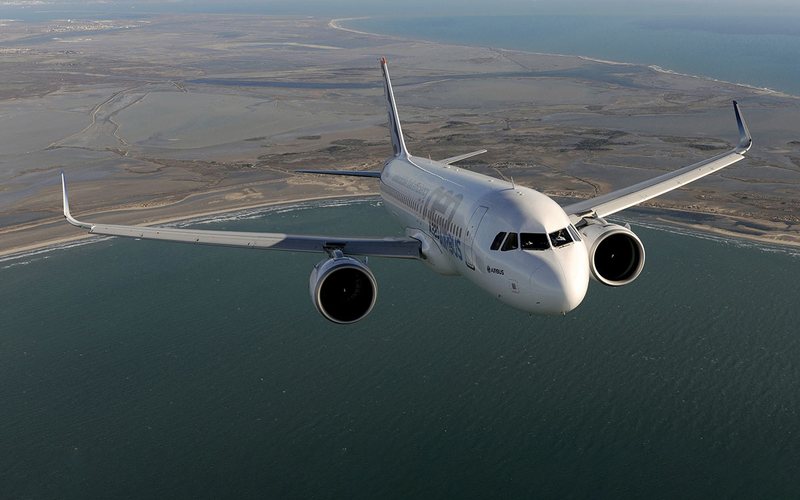 Airbus A320neo em voo
