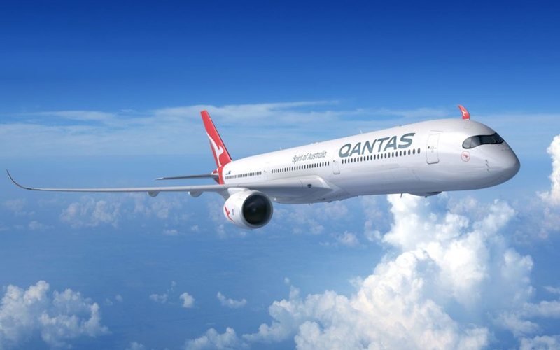 A Qantas fará voos diretos ultralongos entre a Austrália e o Reino Unido e os Estados Unidos com o Airbus A350, a partir de 2025 - Divulgação