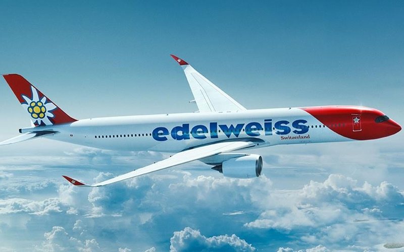O Airbus A350 irá substituir a frota do A340-300 - Edelweiss/Divulgação