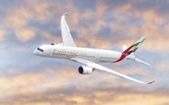 O primeiro Airbus A350-900 será entregue em agosto de 2024, segundo a companhia aérea - Emirates/Divulgação