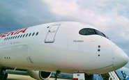 Mais nova aeronave foi batizada como "Volando", em alusão à canção que recepcionou primeiro A350 - Divulgação