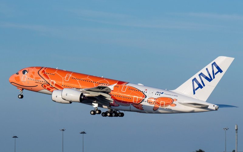 Airbus A380 da ANA homenageiam as tartarugas marinhas do Havaí - Airbus