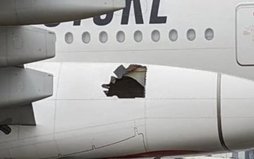 O problema em um Airbus A380 teria sido causado por uma falha no trem de pouso - Divulgação