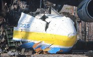 A aeronave foi destruída durante um bombardeio ao aeroporto de Kiev, onde ficava baseada - Reprodução
