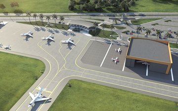 Antares Polo Aeronáutico terá capacidade para atender aviação geral e regional - Divulgação